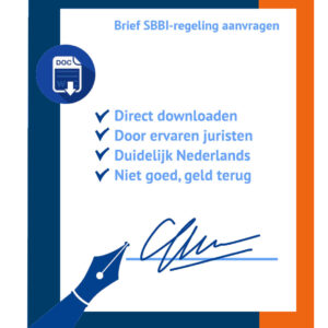 Brief SBBI-regeling aanvragen